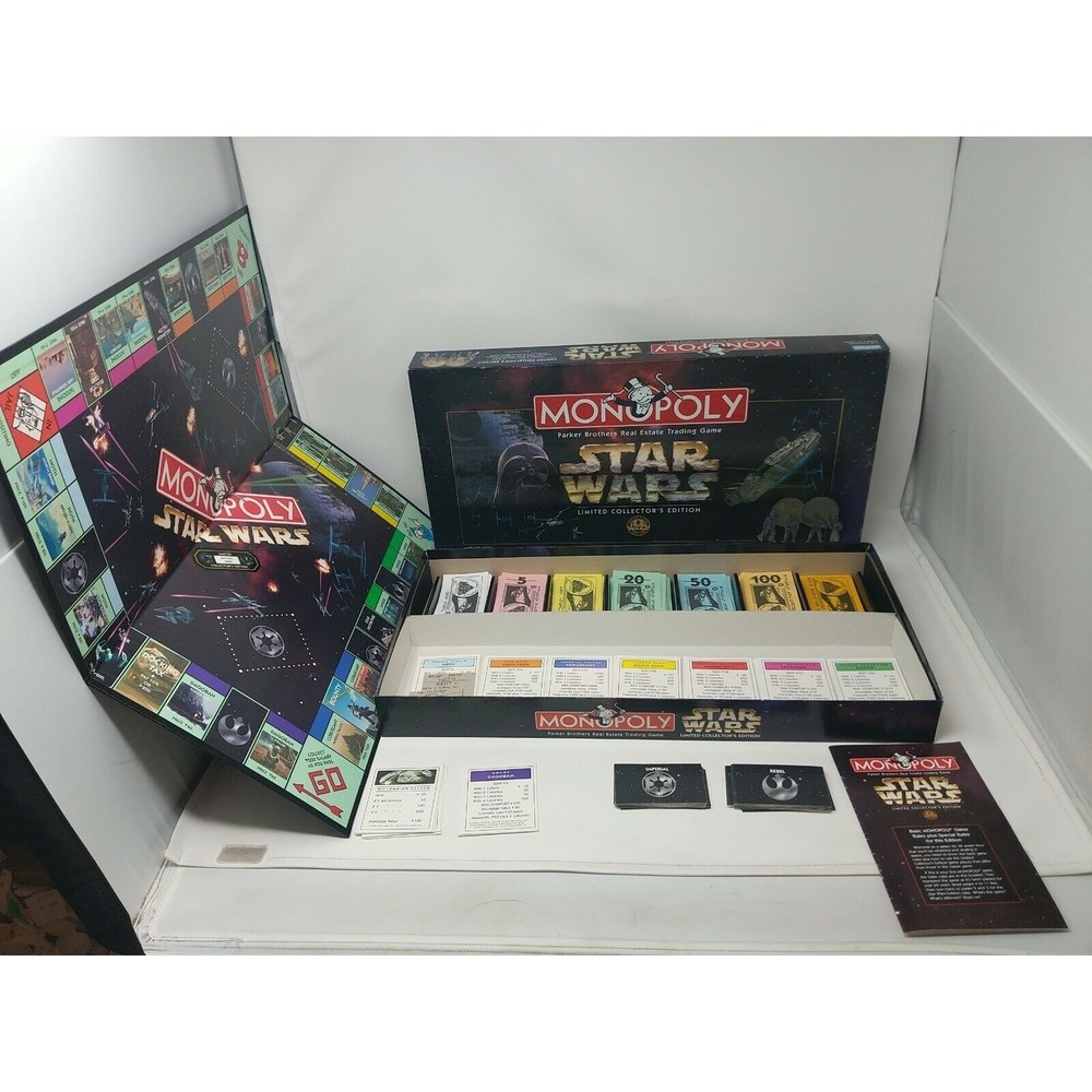Monopoly Star Wars Limited Edition 90s Board Game Money Cards Box Replacement‎